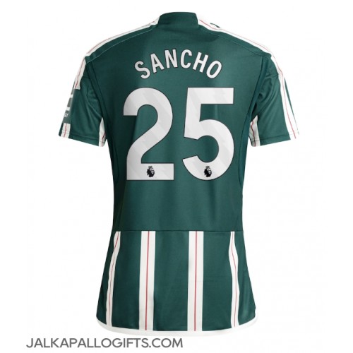 Manchester United Jadon Sancho #25 Vieraspaita 2023-24 Lyhythihainen